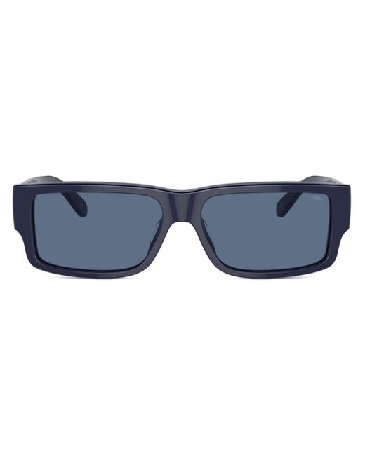 DIESEL Blue 0dl2003 Rectangle-frame Sunglasses for men