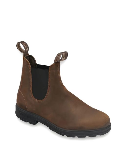 Blundstone Brown Elasticated-Panel Chelsea Boots for men