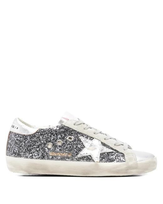 Golden Goose Deluxe Brand White Super-Star Leather Sneakers