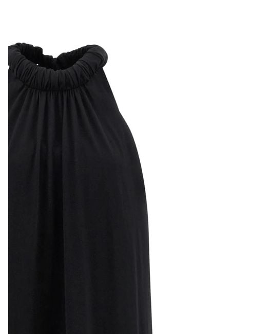 Nude Black Neckline Sleeveless Dress