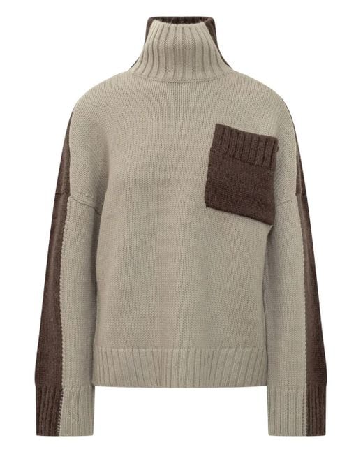 J.W. Anderson Gray Pullover mit zweifarbigen Einsätzen