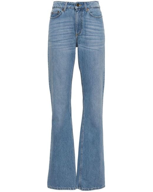 Stockholm Surfboard Club Blue High-rise Flared Jeans