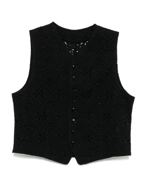 Y's Yohji Yamamoto ノースリーブ トップ Black