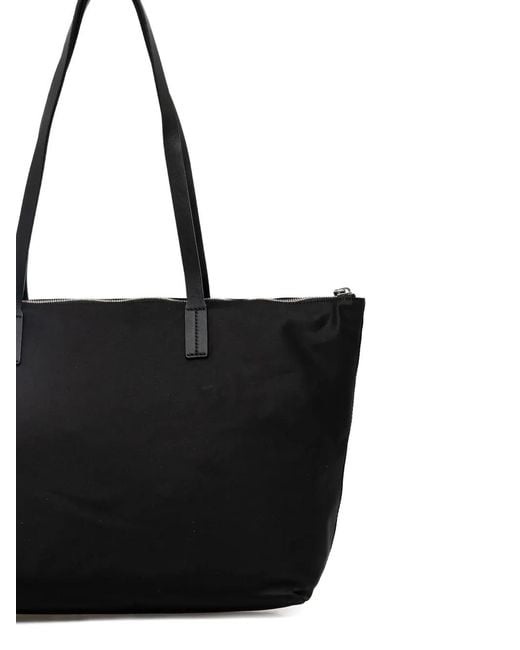 Marc O' Polo Black Medium Zip Pocket Tote Bag
