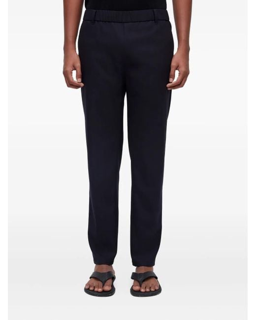 Osklen Blue Elastic-Waist Straight-Leg Trousers for men