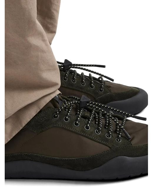 Prada Black Speedrock Re-Nylon And Suede Sneakers for men