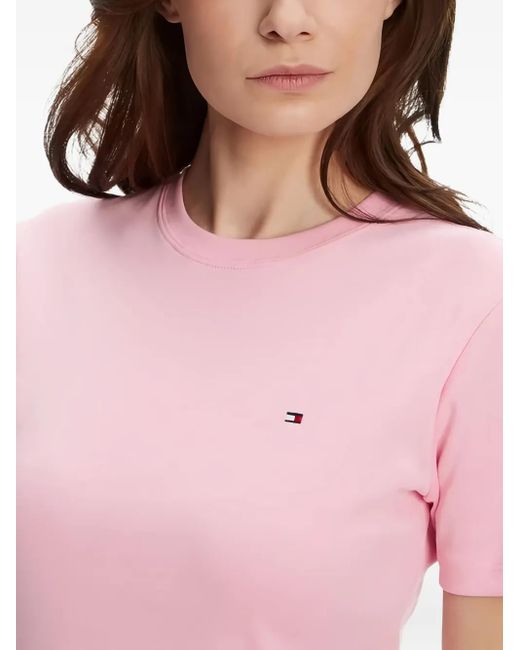 Tommy Hilfiger Embroidered-Logo Cotton T-Shirt