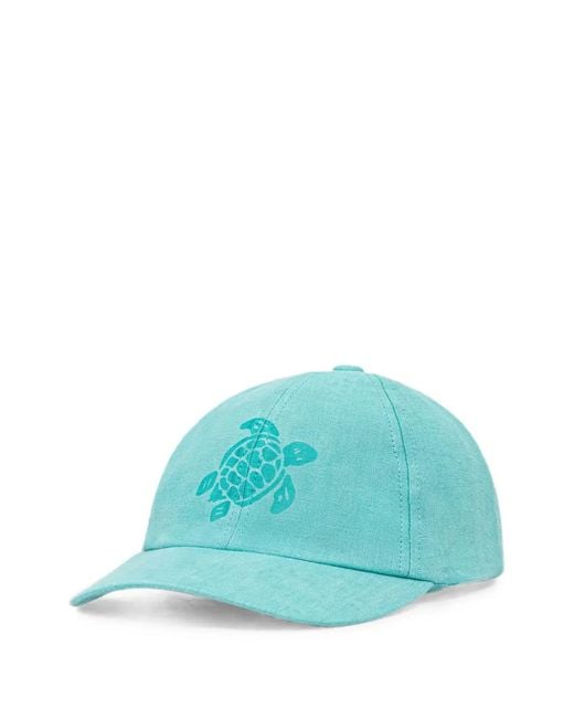 Vilebrequin Blue Camo Turtle-Print Baseball Cap