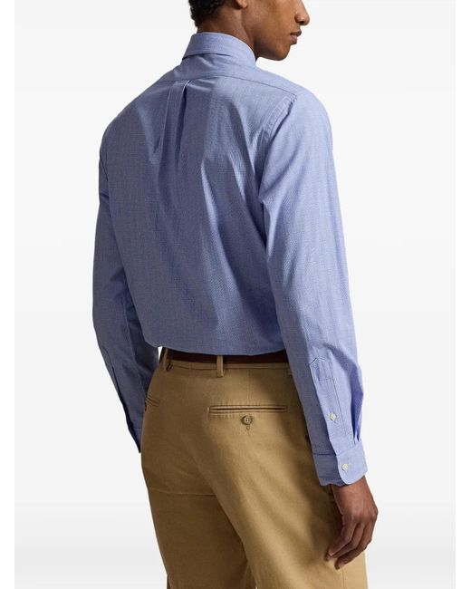 Polo Ralph Lauren Blue Chemise À Carreaux for men