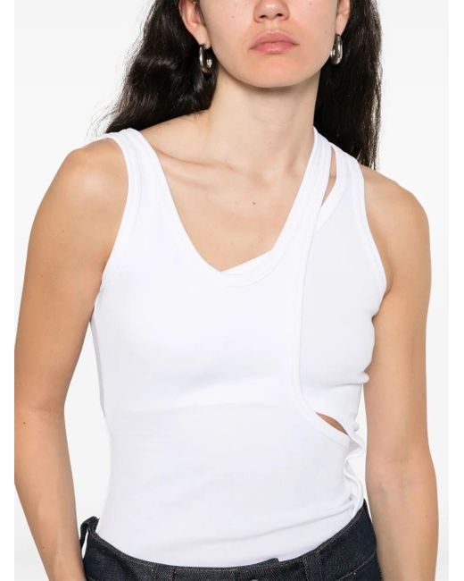 Axel Arigato White Stretch-Cotton Tank Top