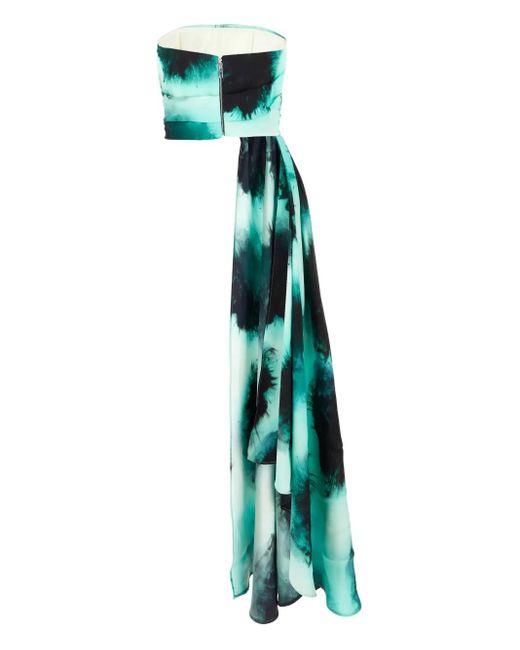 Del Core Green Tie-Dye Top