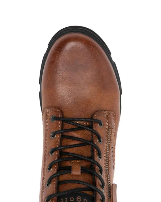 Stivaletti Con Lacci E Zip di Bugatti in Brown da Uomo