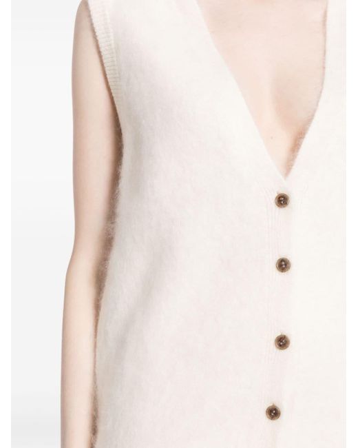 Lisa Yang Natural The Astrid Cashmere Vest