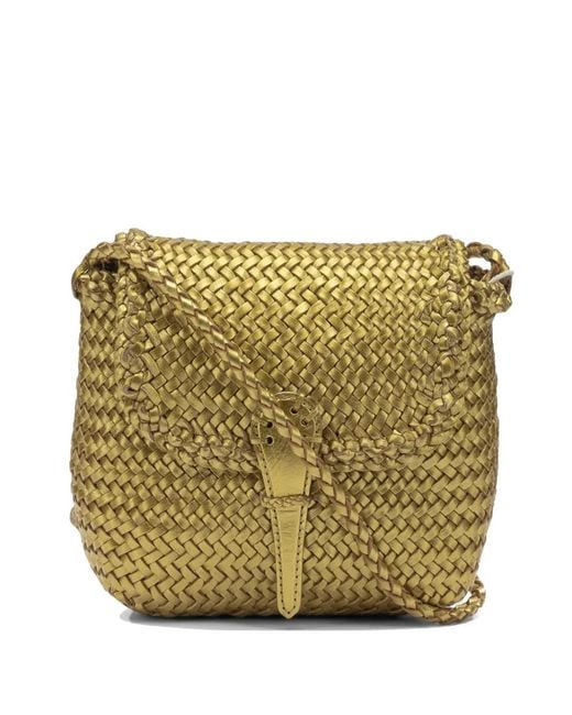 Borsa A Tracolla City Mini di Dragon Diffusion in Metallic