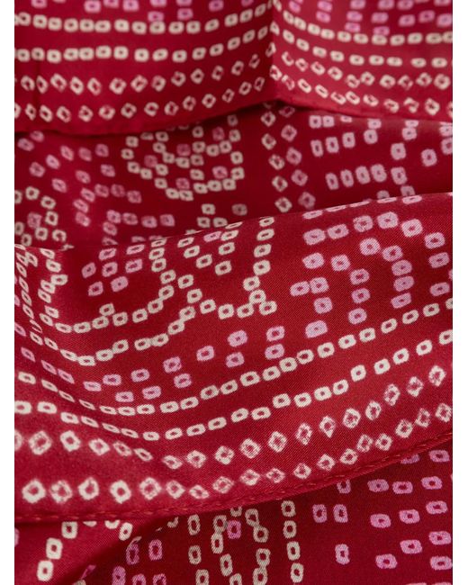 Isabel Marant Red Patterned Scarf