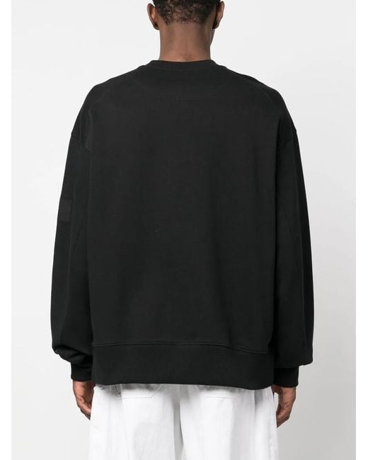 Y-3 Black Terry Organic Cotton Sweatshirt - Unisex - Organic Cotton