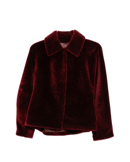 Manzoni 24 Red Shearling Jacket