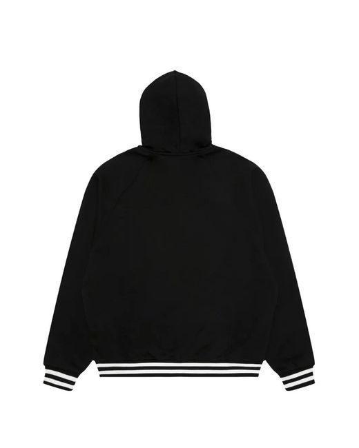 Aape By A Bathing Ape Black Logo-Patch Button-Up Hoodie for men