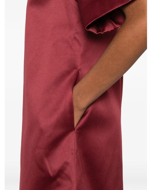 By Malene Birger Harperz Mini-Jurk Met Korte Mouwen in het Red