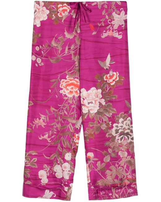 Pantalon Cialda en soie Pierre Louis Mascia en coloris Pink