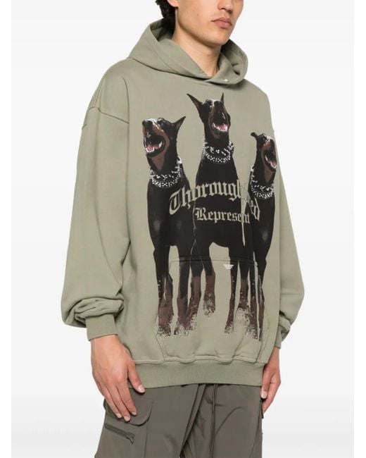 Represent Gray Thoroughbred Hoodie for men