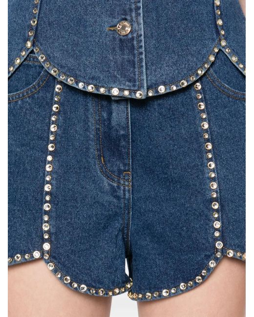 Sandro ラインストーン ショートパンツ Blue