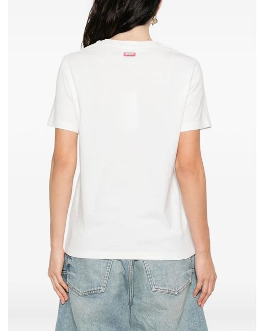 KENZO White Boke-Flower Paris T-Shirt