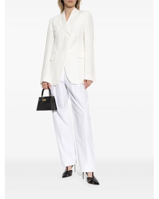 Sportmax White Leone Pants