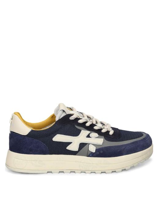 メンズ Premiata Nous メッシュパネル スニーカー Blue