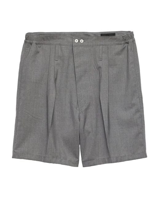 【プラダ・PRADA】Wool shorts Prada Wool Shorts in Gray for Men | Lyst