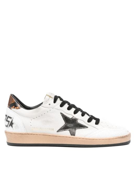 Golden Goose Deluxe Brand White Ball Star Leather Sneakers for men