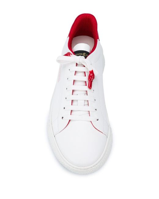 Giuliano Galiano White Nemesis Lace-up Sneakers for men