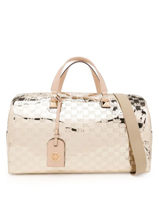 Michael Kors Natural Grayson Xl Weekender Duffle Bag