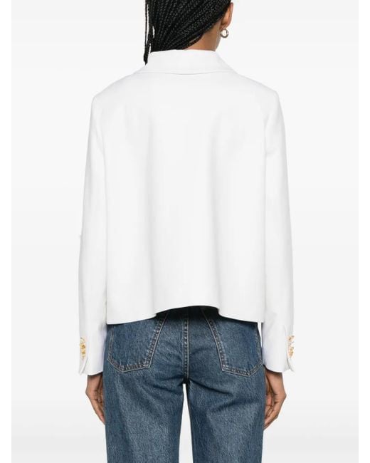 Kiton White Double-Breasted Jacket