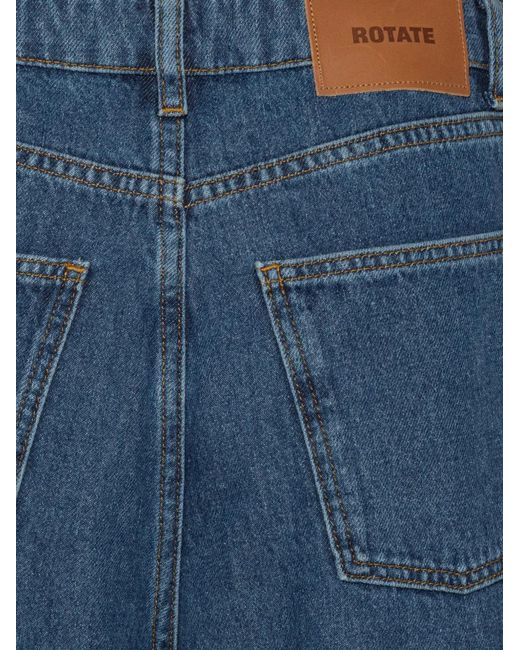 ROTATE BIRGER CHRISTENSEN Blue Jean À Design Drapé
