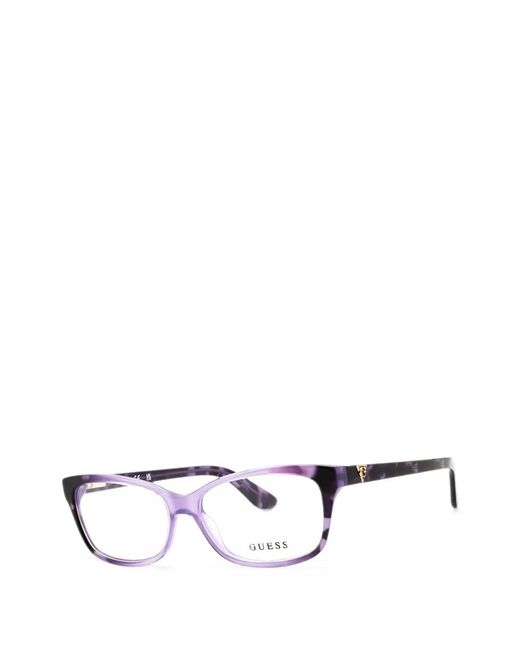 Guess White Rectangle-Frame Glasses