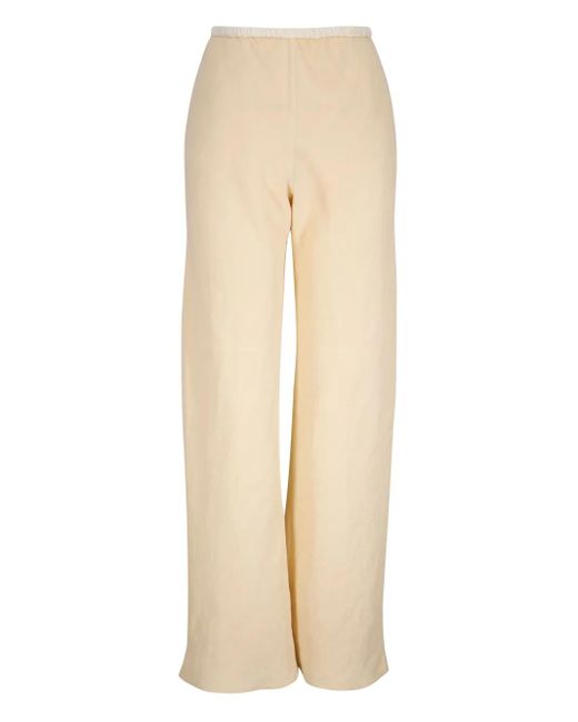 Peter Cohen Natural Wide-Leg Trousers