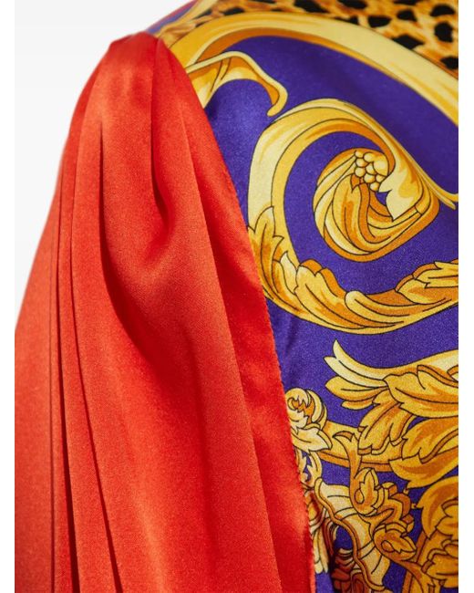 Versace Metallic Seidenhemd