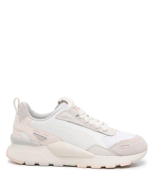 PUMA White Rs 3.0 Panelled Sneakers