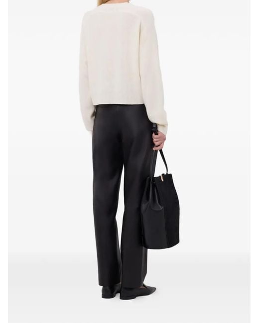 Loulou de Saison White Anzor V-Neck Sweater