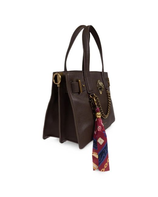Kurt Geiger Brown Small Sloane Leather Tote Bag