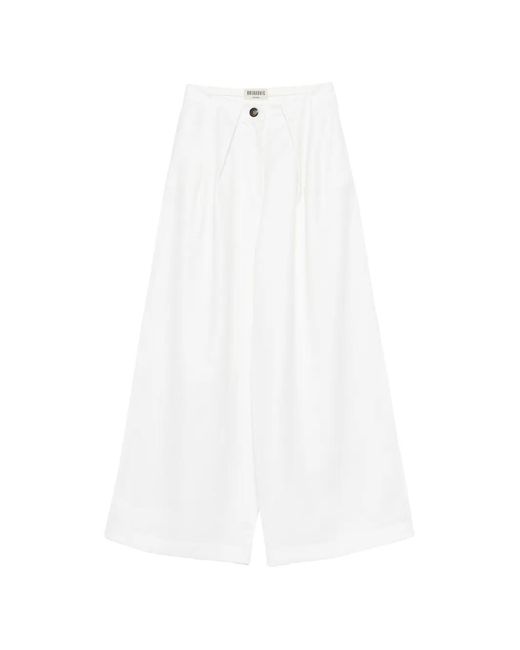 BATAKOVIC Belgrade White Pleated Trousers