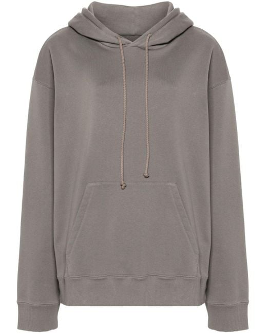 MM6 by Maison Martin Margiela Gray Numbers-motif Cotton Hoodie