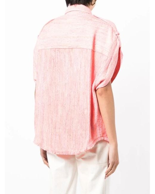 Camisa Con Botones IRO de color Pink