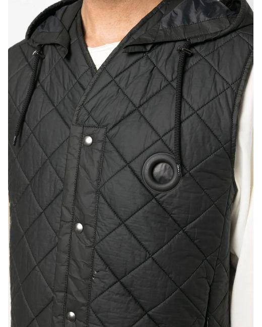 Craig Green Black Button-Up Quilted Gilet for men