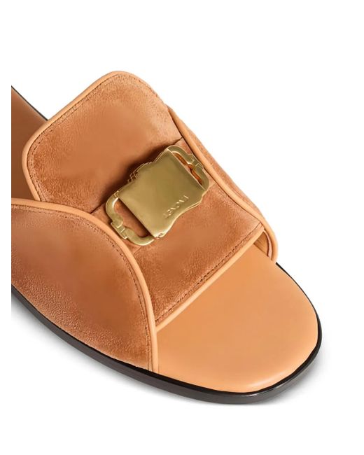 Agnona Brown Sandalen Aus Wildleder