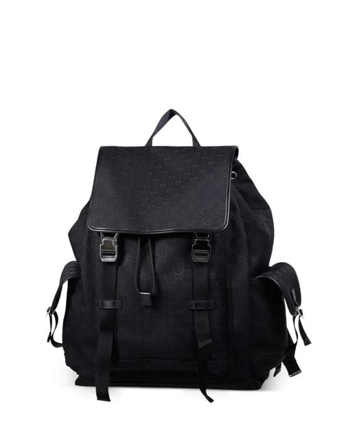 メンズ Gucci Gg キャンバス バックパック L Black