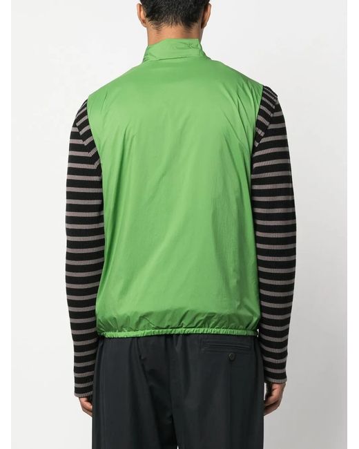 Chaleco Con Cremallera Herno de hombre de color Green