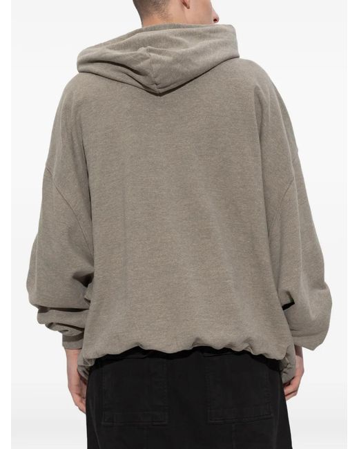 Rick Owens Natural Hun Drawstring Hoodie for men