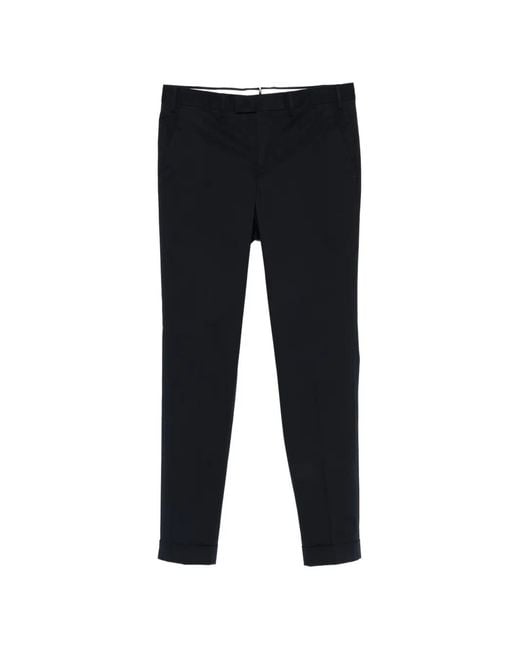 PT Torino Black Side-Pocket Trousers for men